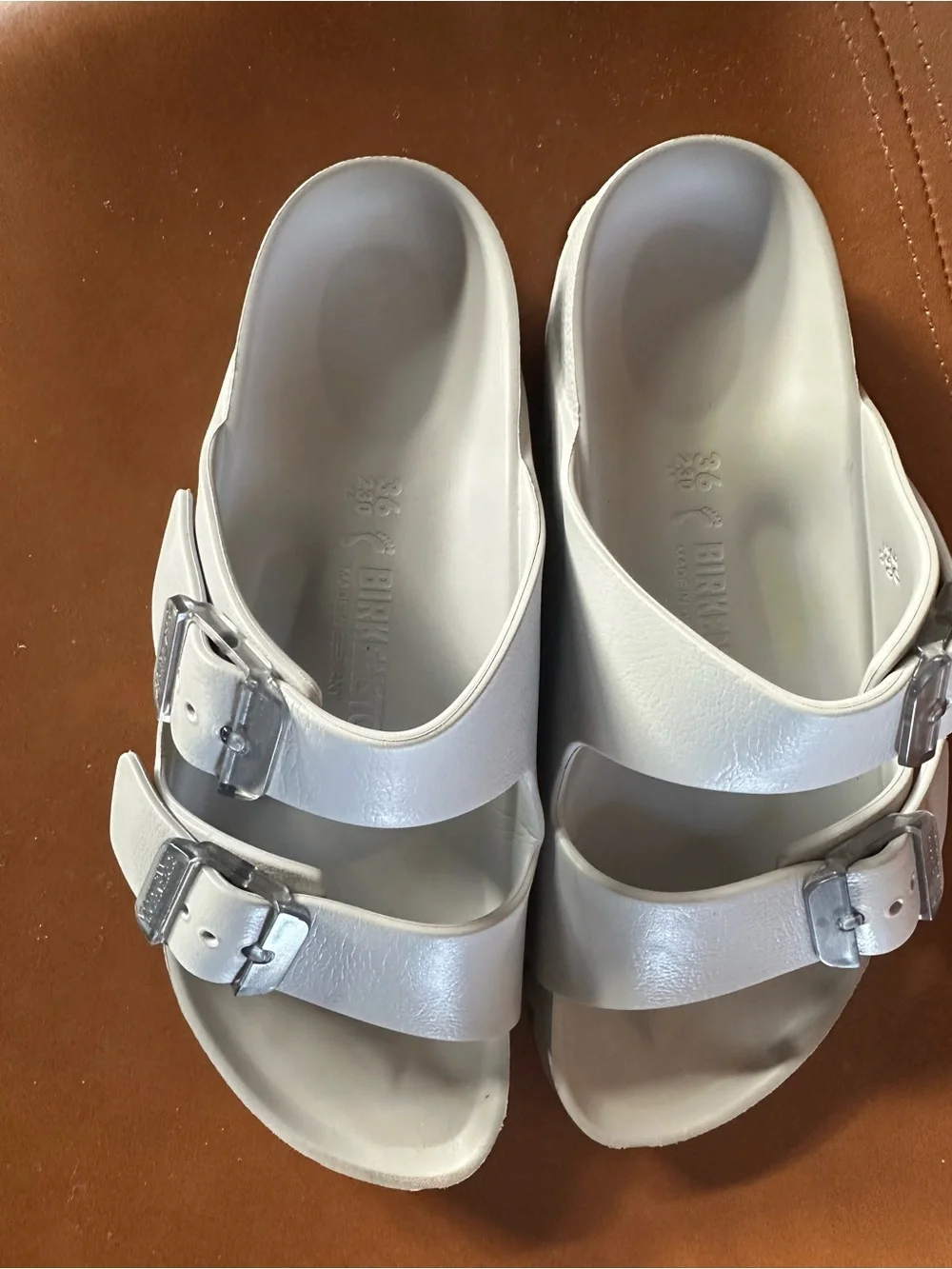 Birkenstock Arizona Essentials EVA Sandals Unisex Gray Size US EU36 W5.5-6 M4